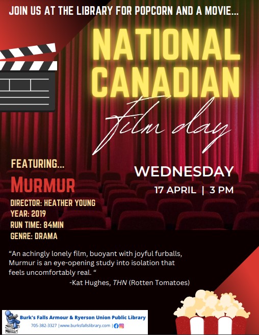 National Canadian Film Day at the Burk's Falls Library